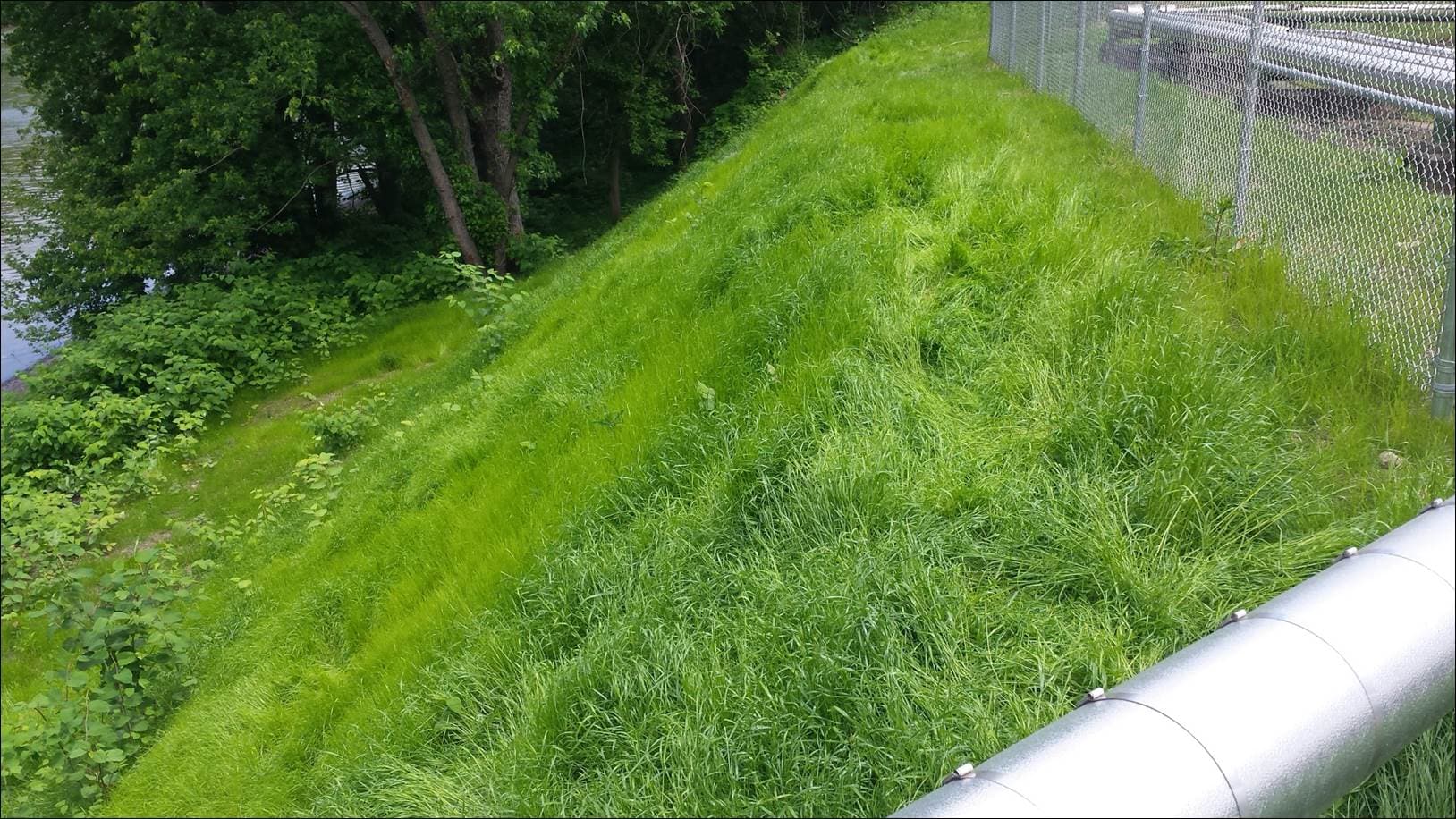 The Monogahela riverbank is stabilized using PROPEX Armormax and B2 anchors to prevent slope failures, enhancing the safety and resilience of adjacent industrial facilities and infrastructure.